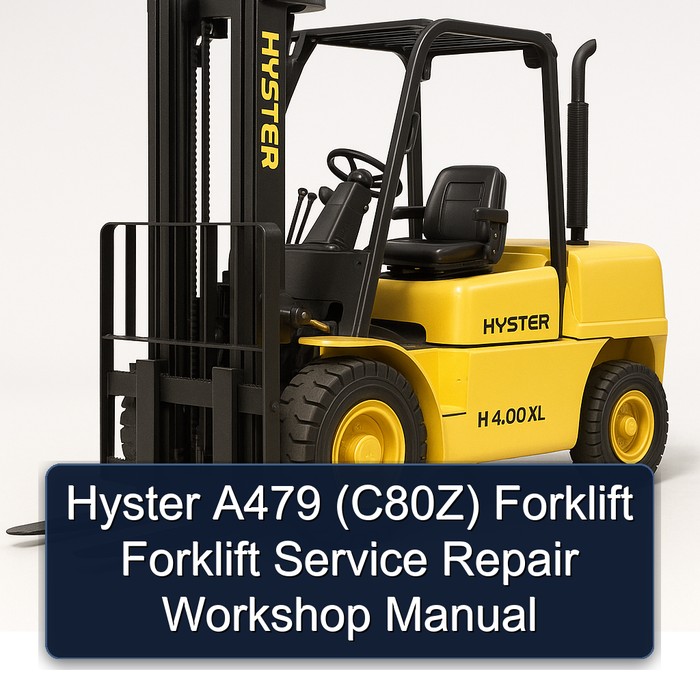 Manual de Servicio y Reparación para Montacargas Hyster A479 (C80Z)