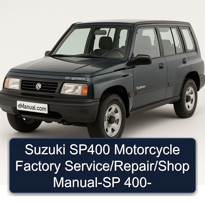 Suzuki SP400 Motorcycle Factory Service/Repair/Shop Manual-SP 400-