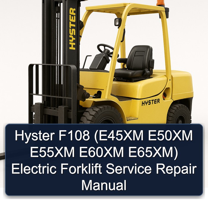 Manual de Servicio y Reparación de la Carretilla Elevadora Eléctrica Hyster F108 (E45XM E50XM E55XM E60XM E65XM)