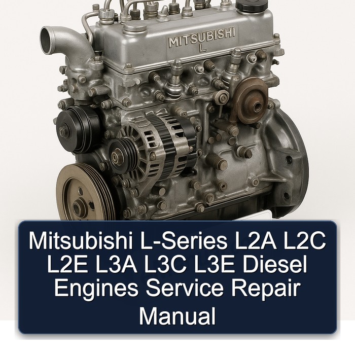 Mitsubishi L-Series L2A L2C L2E L3A L3C L3E Diesel Engines Manual de servicio y reparación