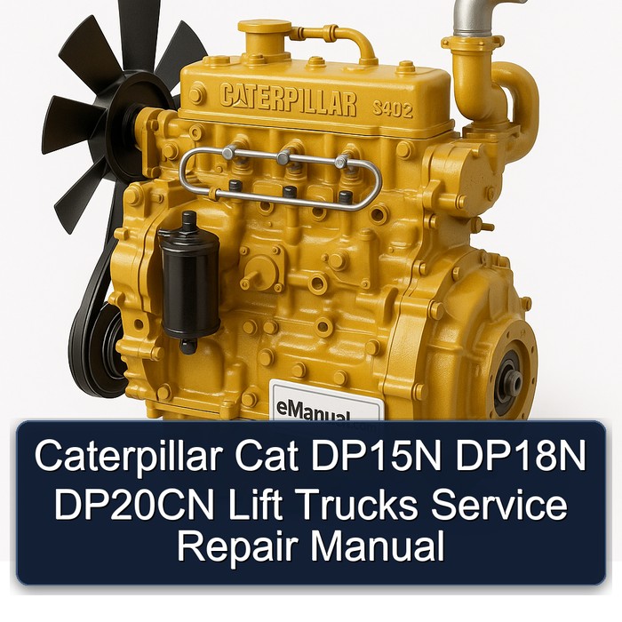 Manual de Servicio y Reparación de Montacargas Caterpillar Cat DP15N DP18N DP20CN