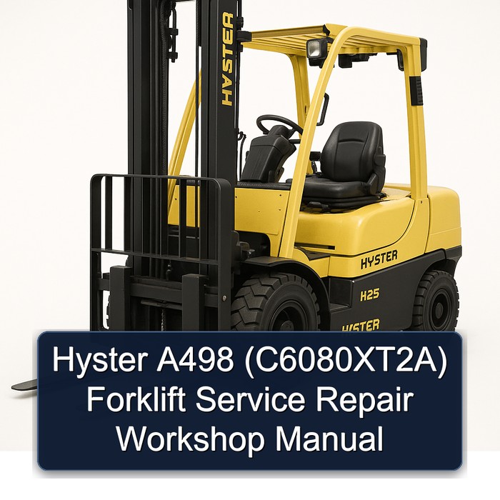 Manual de Reparación y Servicio de la Carretilla Elevadora Hyster A498 (C6080XT2A)