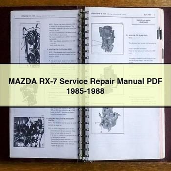 Mazda RX-7 Service Repair Manual 1985-1988 