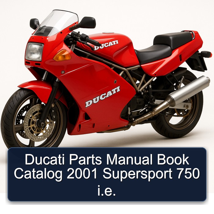 Ducati Parts Manual Book Catalog 2001 Supersport 750 i.e.