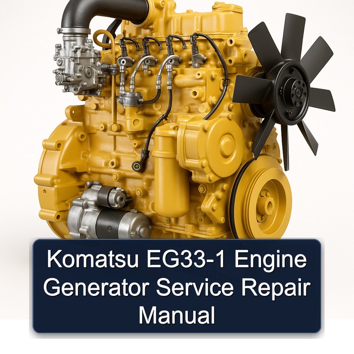 Komatsu EG33-1 Engine Generator Service Repair Manual