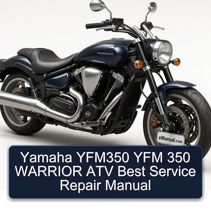 Yamaha YFM350 YFM 350 WARRIOR ATV Best Manual de servicio y reparación
