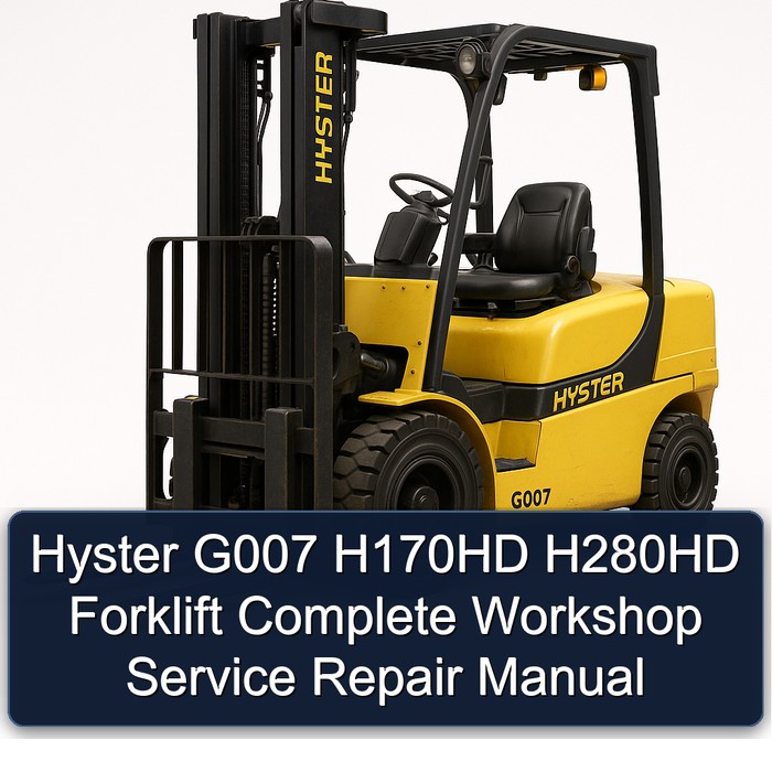 Wartungs- und Reparaturhandbuch für Hyster G007 H170HD H280HD Gabelstapler