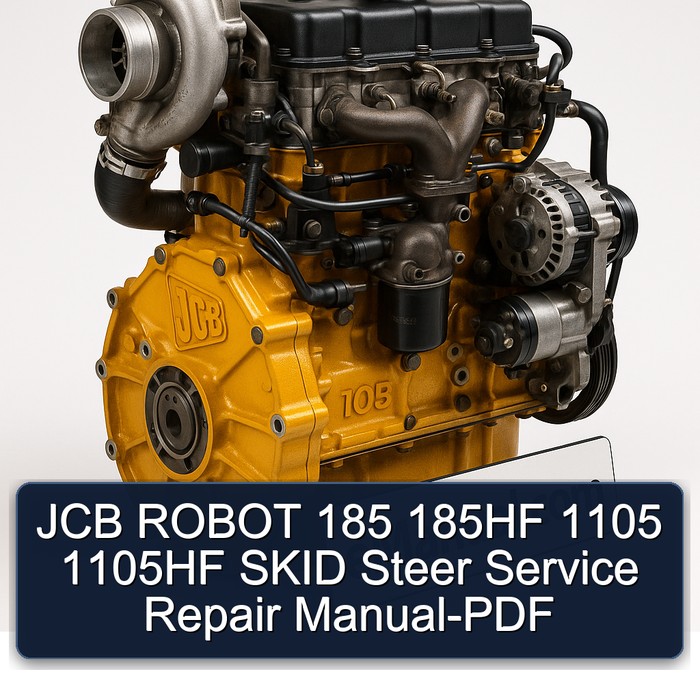 JCB ROBOT 185 185HF 1105 1105HF SKID Steer Service Repair Manual-PDF 