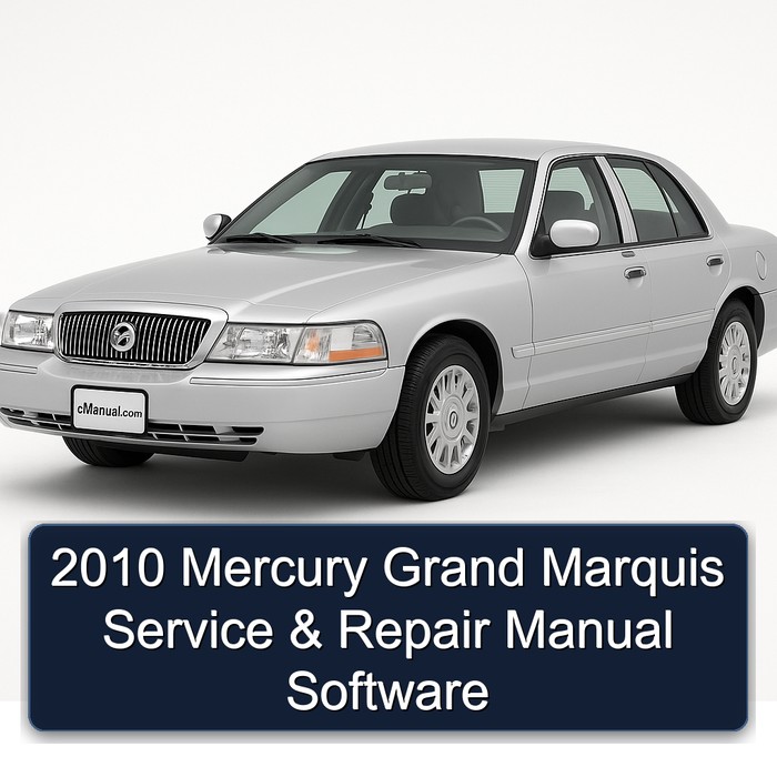2010 Mercury Grand Marquis Manual de servicio y reparación Software