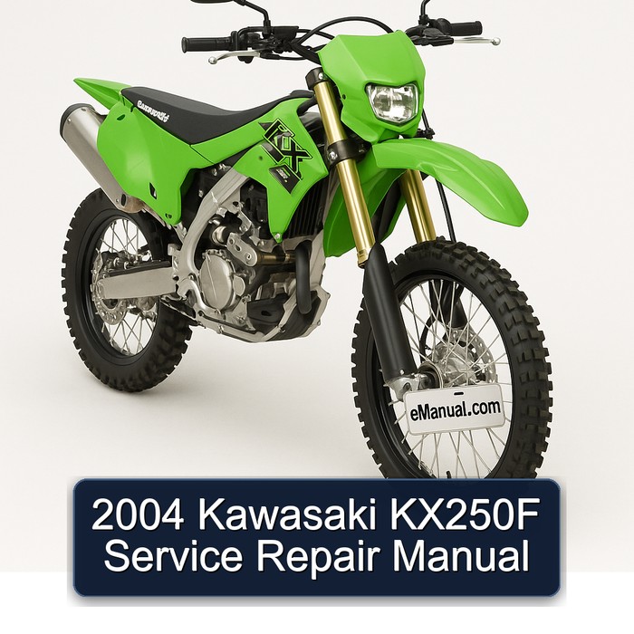 2004 Kawasaki KX250F Manual de servicio y reparación