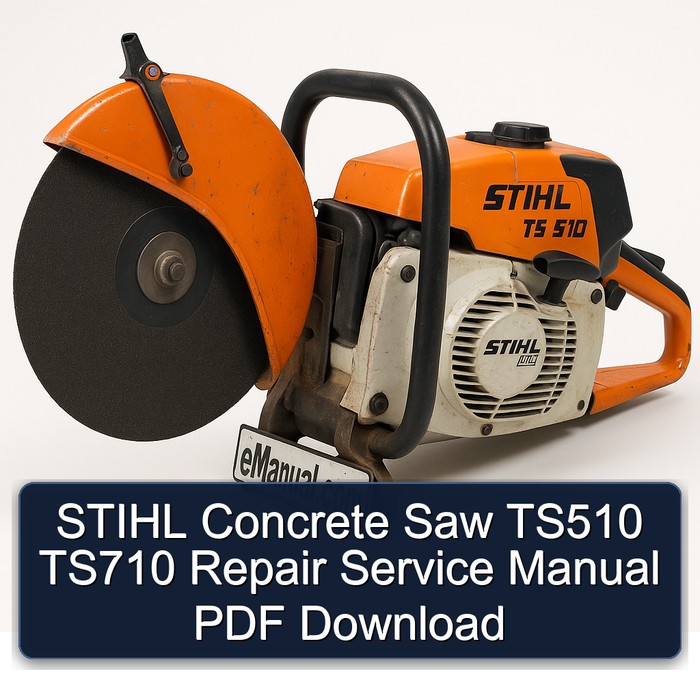 STIHL Concrete Saw TS510 TS710 Repair Service Manual PDF Download