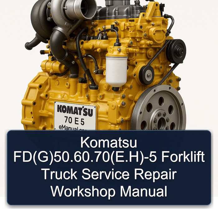 Manual de Servicio y Reparación de la Carretilla Elevadora Komatsu FD(G)50.60.70(E.H)-5