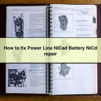 How to Fix Power Line Nicad Battery Nicd Repair PDF Download