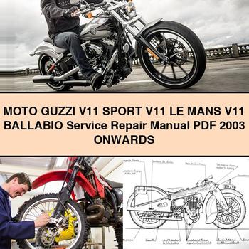 MOTO GUZZI V11 SPORT V11 LE MANS V11 BALLABIO Manual de servicio y reparación 2003 ONWARDS
