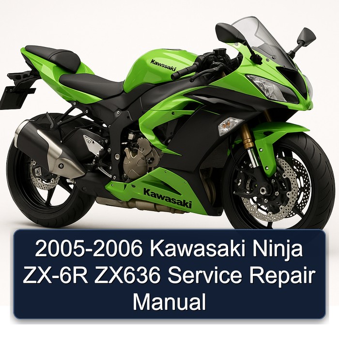 2005-2006 Kawasaki Ninja ZX-6R ZX636 Manual de servicio y reparación