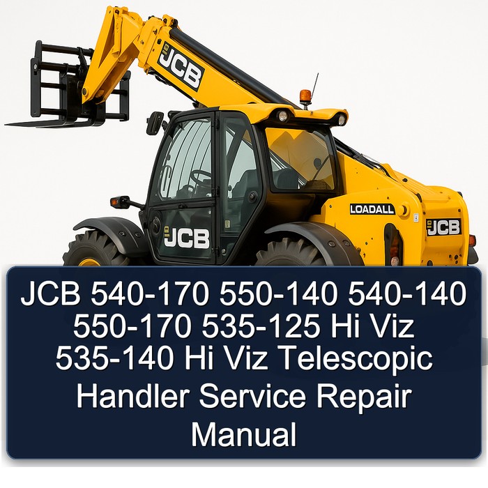 Manual de Servicio y Reparación de Manipuladores Telescópicos JCB 540-170, 550-140, 540-140, 550-170, 535-125 Hi Viz, 535-140 Hi Viz