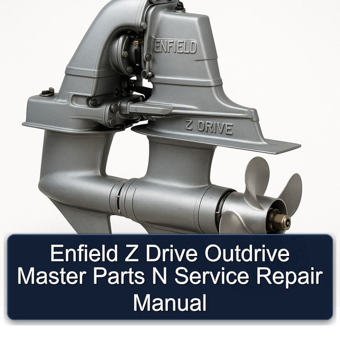 Enfield Z Drive Outdrive Master Parts N Manual de servicio y reparación