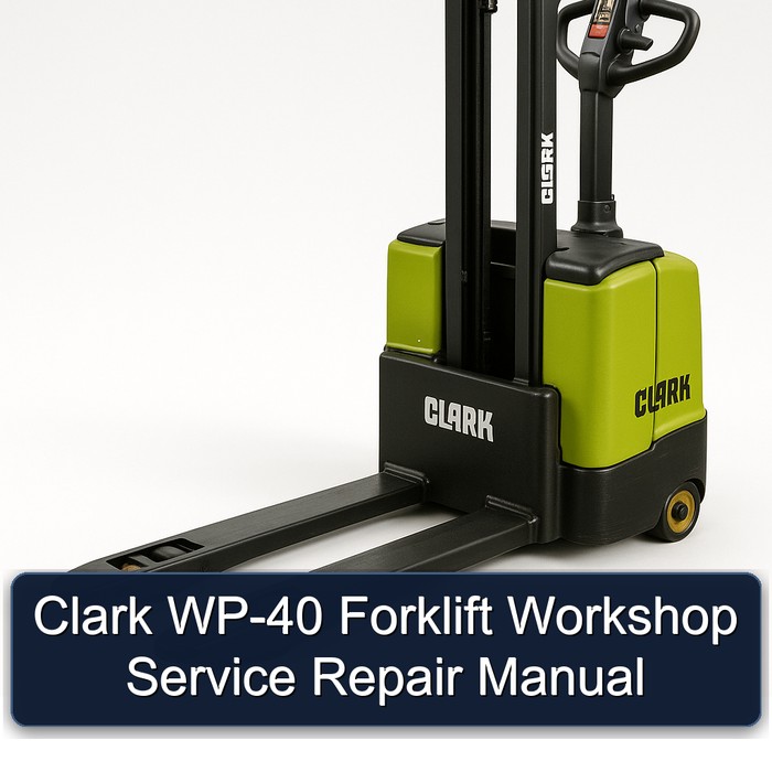 Manual de Servicio y Reparación de Montacargas Clark WP-40