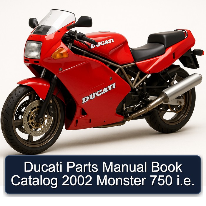 Ducati Parts Manual Book Catalog 2002 Monster 750 i.e.