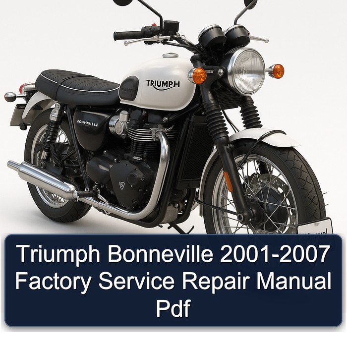 Triumph Bonneville 2001-2007 Factory Manual de servicio y reparación Pdf