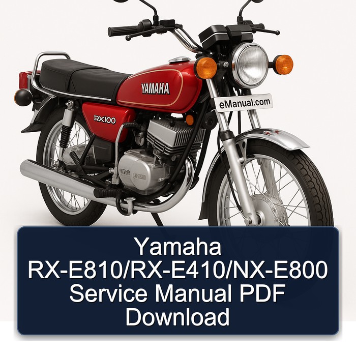 Yamaha RX-E810/RX-E410/NX-E800 Service Manual PDF Download