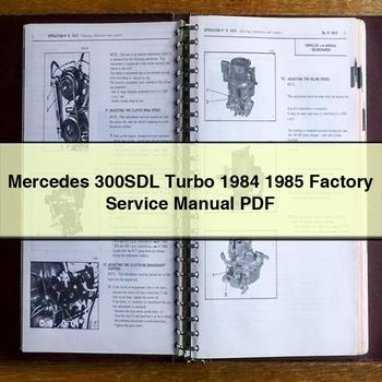 Mercedes 300SDL Turbo 1984 1985 Factory Service Repair Manual 