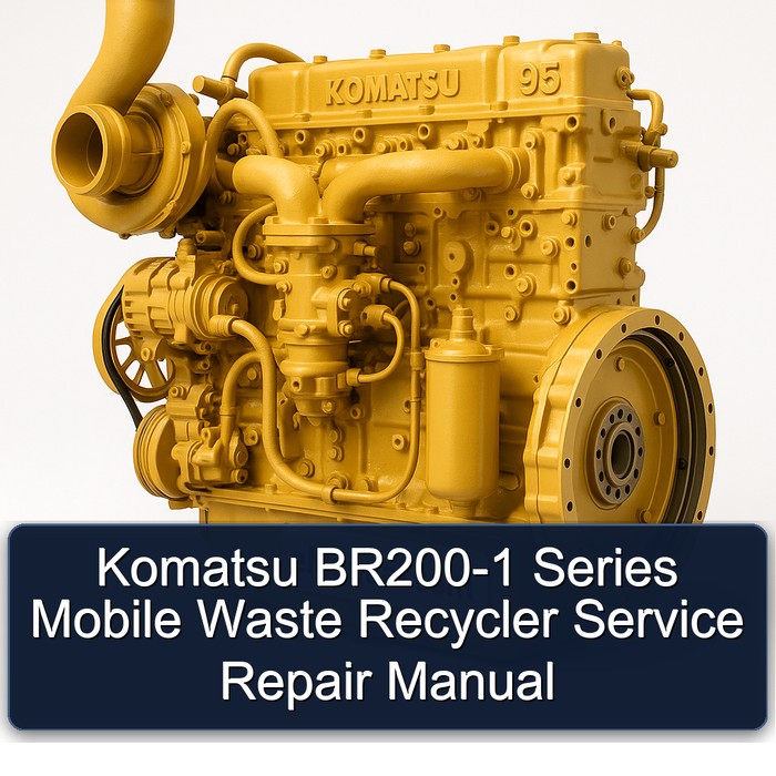 Komatsu BR200-1 Series Mobile Waste Recycler Manual de servicio y reparación