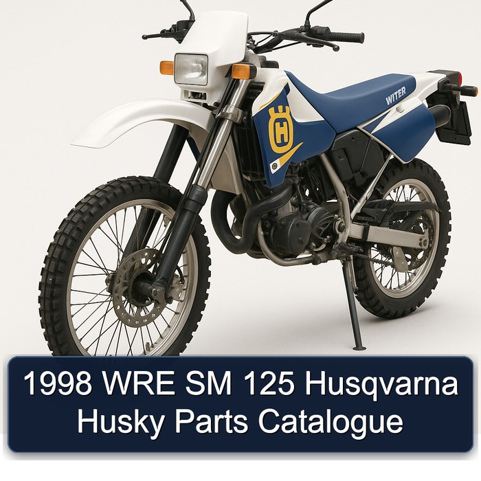 1998 WRE SM 125 Husqvarna Husky Parts Catalogue