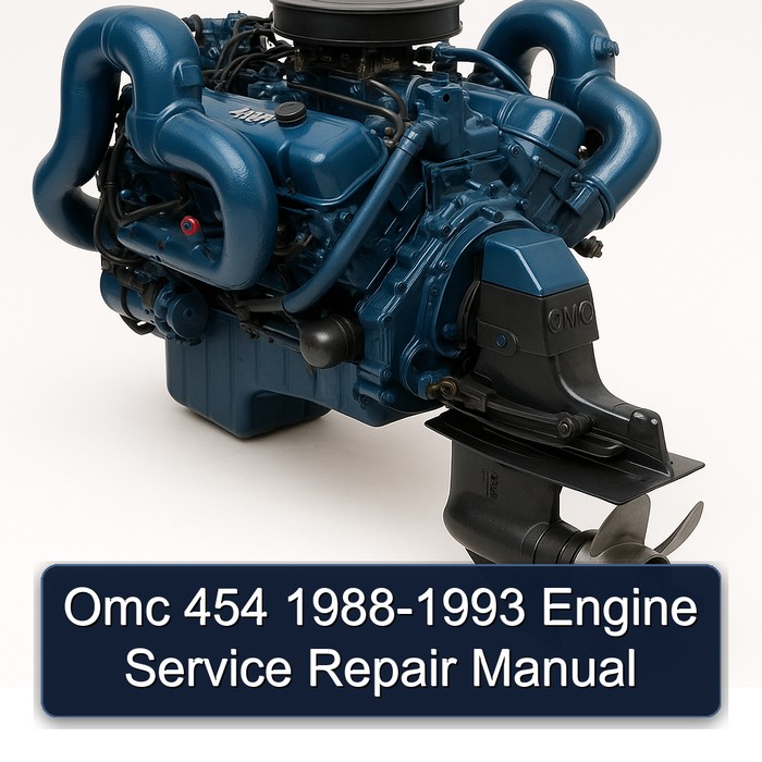 Omc 454 1988-1993 Engine Manual de servicio y reparación