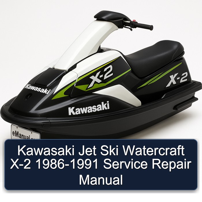 Kawasaki Jet Ski Watercraft X-2 1986-1991 Service Repair Manual