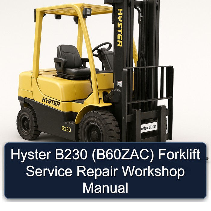 Manual de Servicio y Reparación de la Carretilla Elevadora Hyster B230 (B60ZAC)
