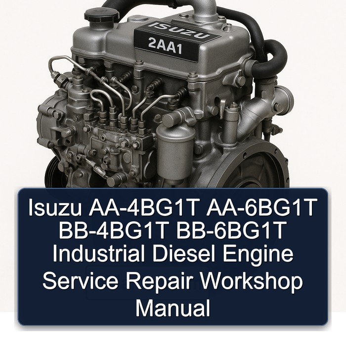 Manual de Reparación y Servicio de Motores Diesel Industriales Isuzu AA-4BG1T, AA-6BG1T, BB-4BG1T, BB-6BG1T