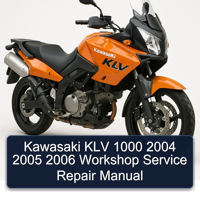 Kawasaki KLV 1000 2004 2005 2006 Workshop Manual de servicio y reparación