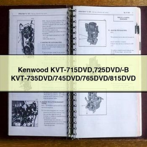 Kenwood Kvt-715DVD 725DVD/-B Kvt-735DVD/745DVD/765DVD/815DVD PDF Download