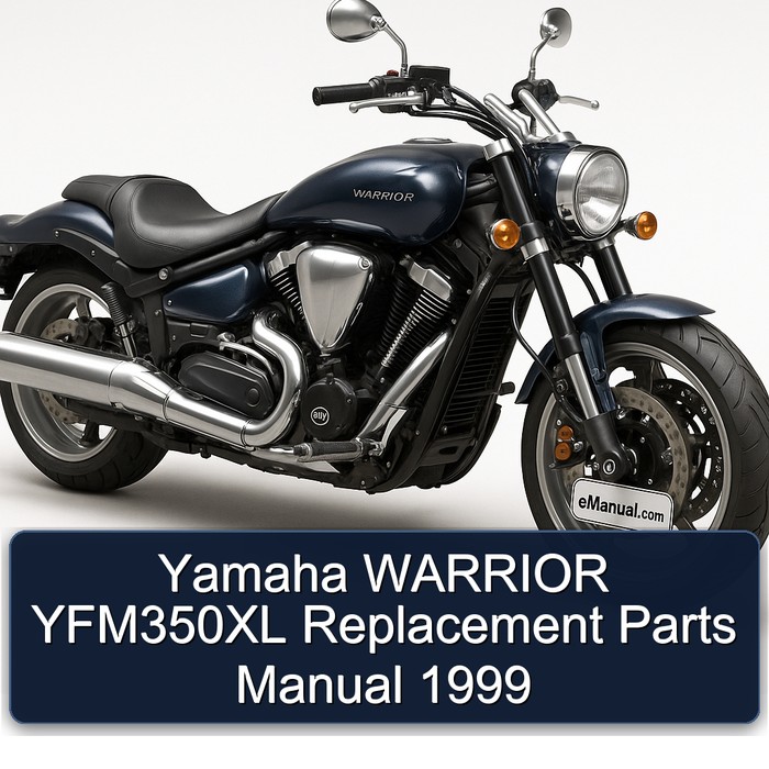 Yamaha WARRIOR YFM350XL Replacement Parts Manual 1999 