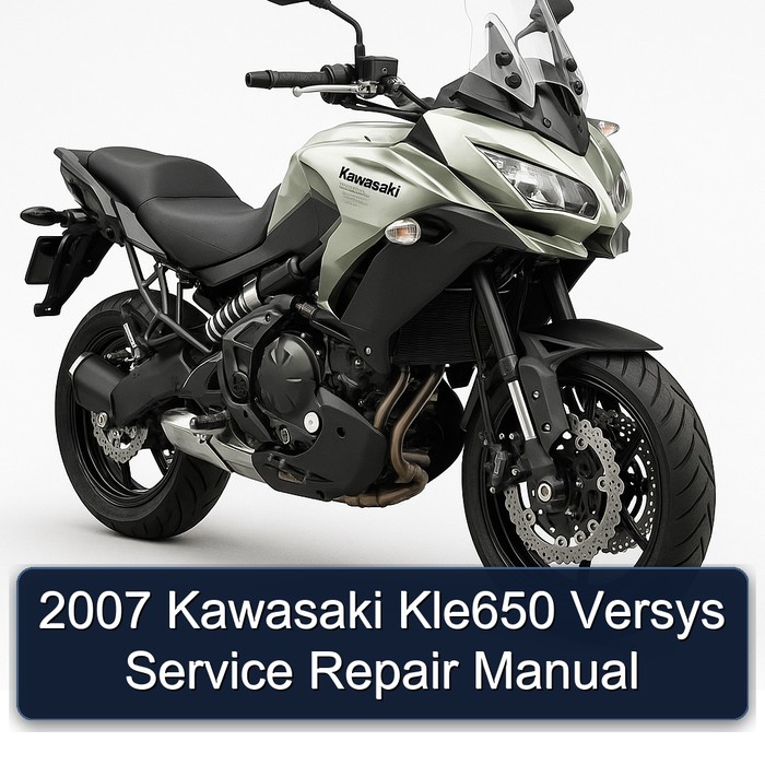 2007 Kawasaki Kle650 Versys Manual de servicio y reparación
