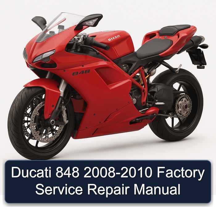 Ducati 848 2008-2010 Factory Manual de servicio y reparación