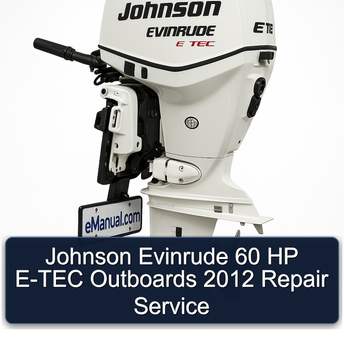 Johnson Evinrude 60 HP E-TEC Outboards 2012 Repair Service