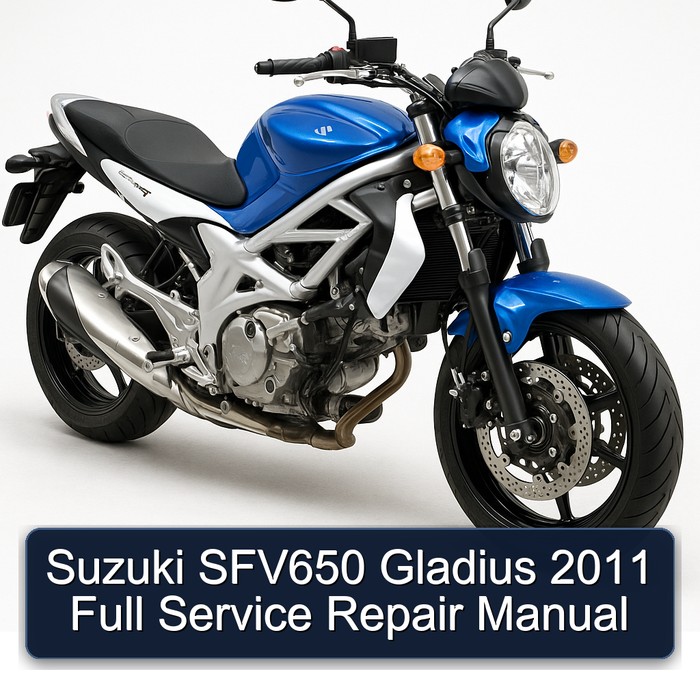 Suzuki SFV650 Gladius 2011 Full Manual de servicio y reparación