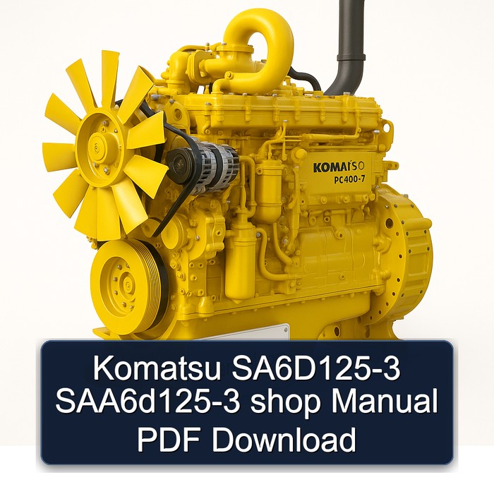 Manual de Taller Komatsu SA6D125-3 SAA6d125-3 PDF