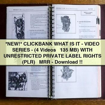 Clickbank What Is It-Video Series-(4 Videos + 135 Mb) with Unrestricted Private Label Rights (Plr) + Mrr PDF Download