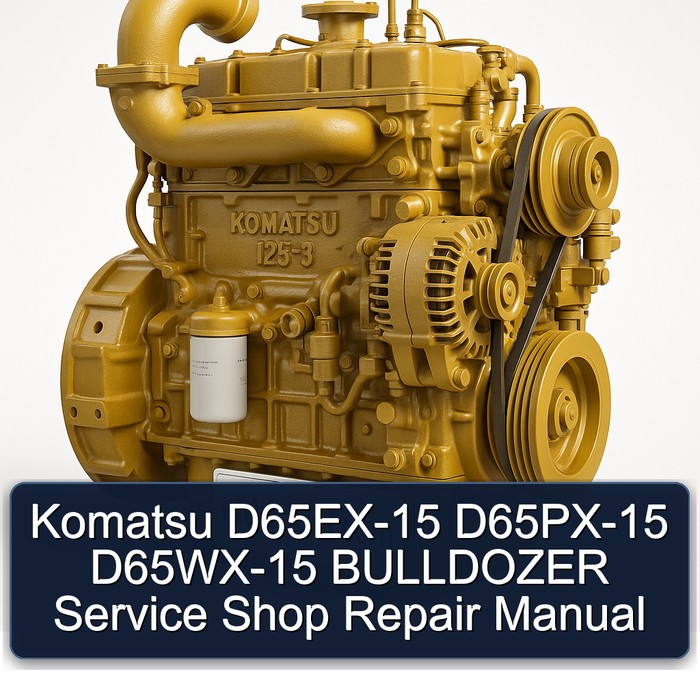 Komatsu D65EX-15 D65PX-15 D65WX-15 BULLDOZER Service Shop Repair Manual 