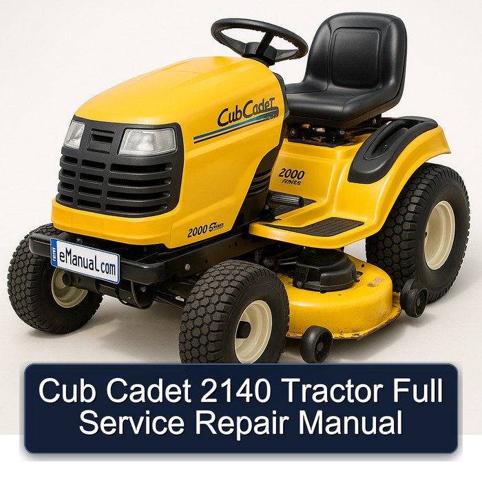 Manual de Reparación Completo para Tractor Cub Cadet 2140