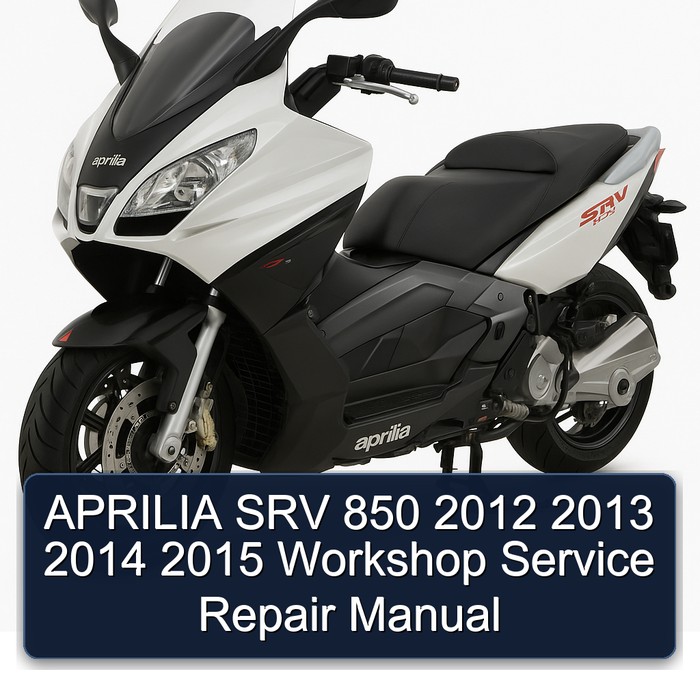 APRILIA SRV 850 2012 2013 2014 2015 Workshop Manual de servicio y reparación