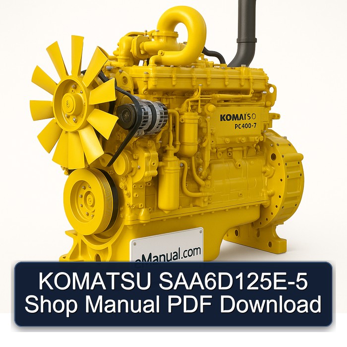 KOMATSU SAA6D125E-5 Shop Manual PDF Download