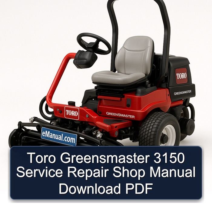 Toro Greensmaster 3150 Servicehandbuch PDF Download