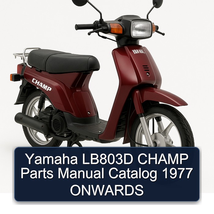 Yamaha LB803D CHAMP Parts Manual Catalog 1977 ONWARDS