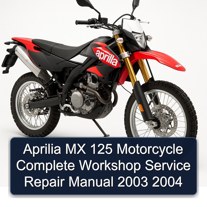 Aprilia MX 125 Motorcycle Manual completo de servicio y reparación del taller 2003 2004