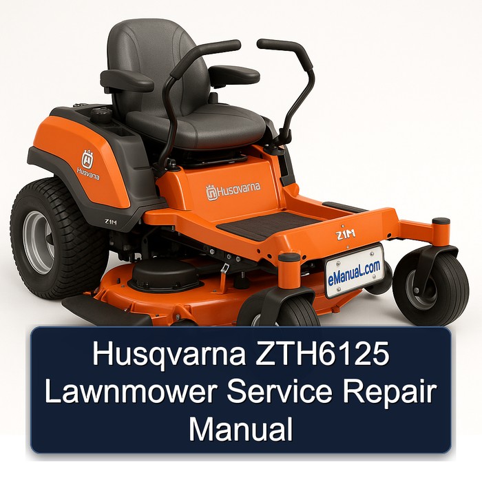 Husqvarna ZTH6125 Rasenmäher Service- und Reparaturhandbuch