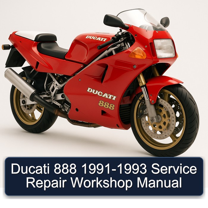 Ducati 888 1991-1993 Service Repair Workshop Manual